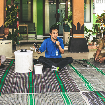 Yusdi, membro da equipe do WMP 