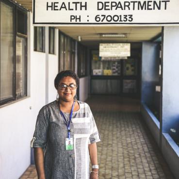 Inspetora de saúde da prefeitura de Nadi, Premila Chandra