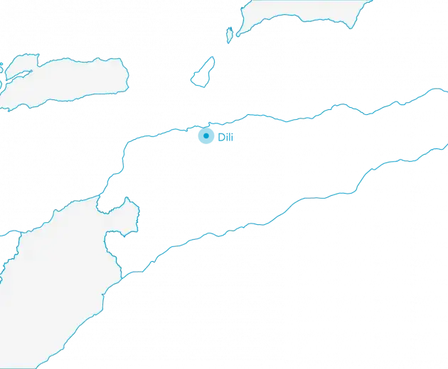 Mapa de Dili para o World Mosquito Program