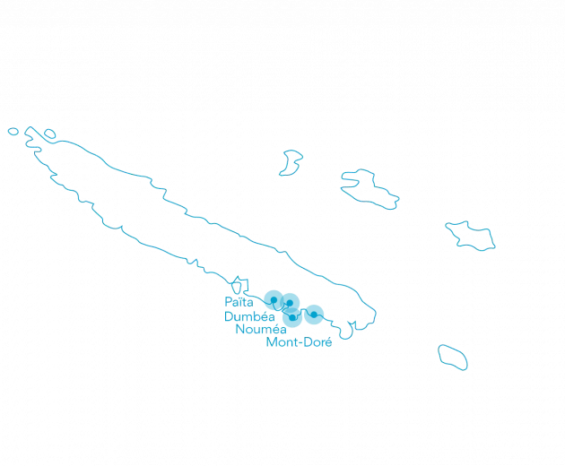 Mapa da Nova Caledônia