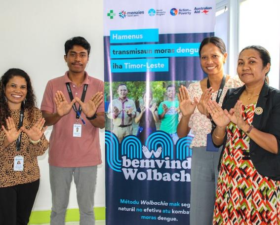 Timor Leste e equipe World Mosquito Program