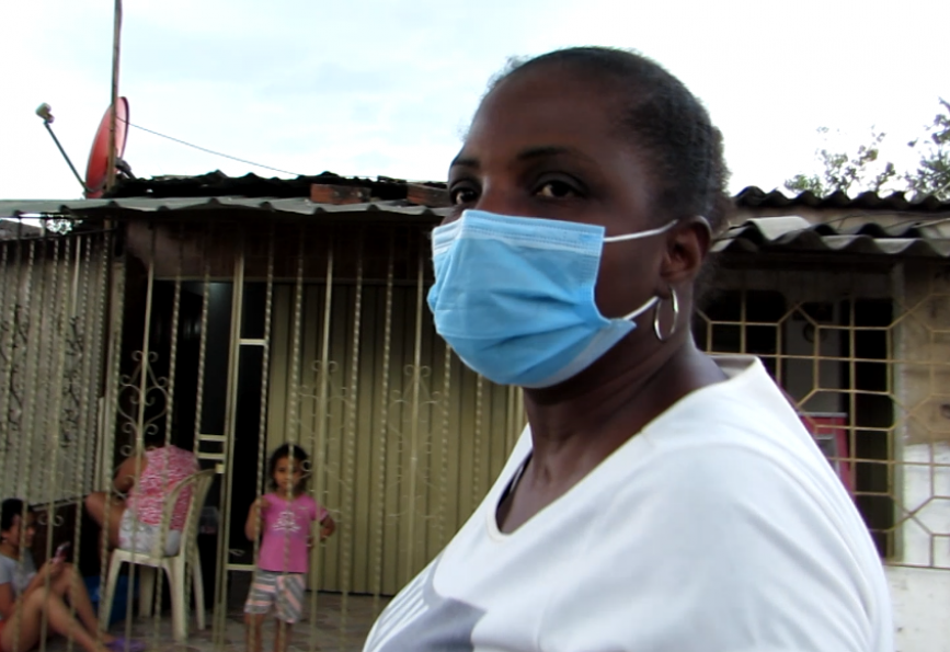 Delia Banguera, voluntária comunitária na Colômbia