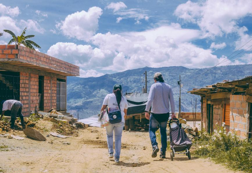 Uma paisagem em Nueva Jerusalén, Colômbia