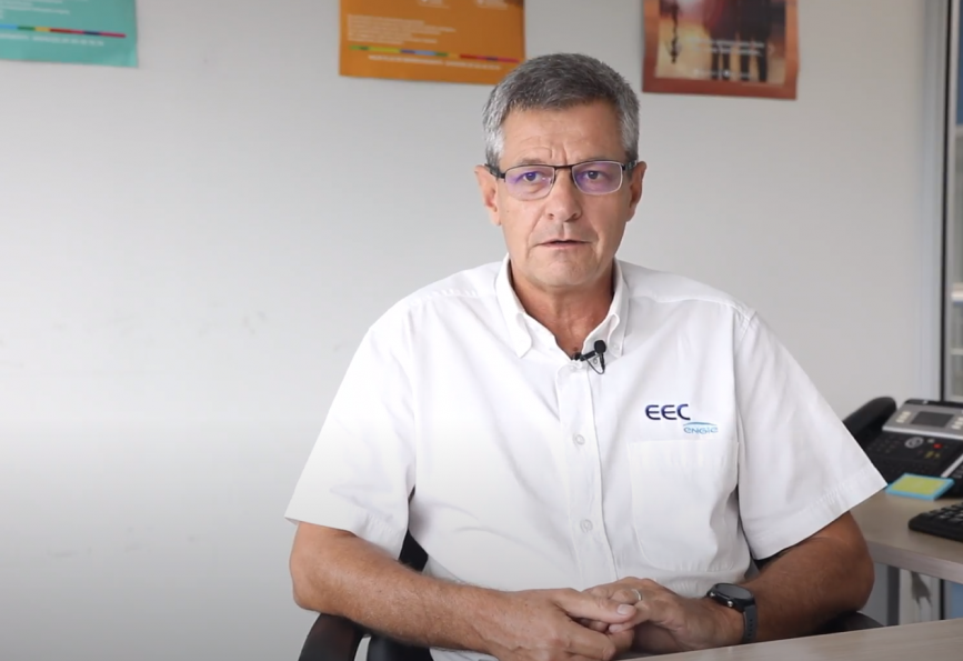 Philippe Mehrenberger, Diretor Executivo da EEC ENGIE, uma fornecedora de energia em Nouméa