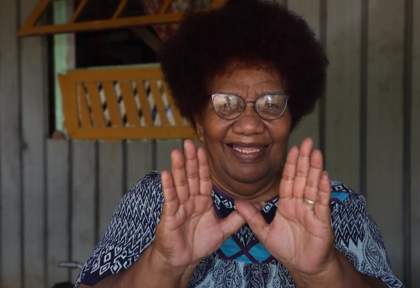 Rose Naporapoe, presidente da associação Kawati